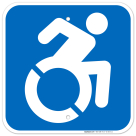 New York Handicap Parking Sign, Accessible Graphic Only Sign