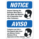 Face Mask Signs For Businesses
