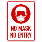 No Mask No Entry Sign
