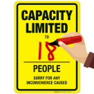 Capacity Limited Social Distancing Sign