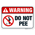 Warning Do Not Pee Sign