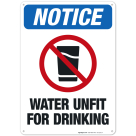 Danger Reclaimed Waste Water Unfit For Drinking or Body Contact Sign, OSHA Danger Sign