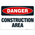 Construction Area Sign, OSHA Sign