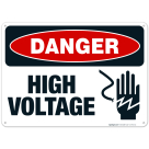 OSHA Danger Sign, High Voltage Sign