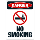 No Smoking Sign, OSHA Danger Sign, (SI-3983)