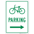 Right Side Bicycle Parking Sign