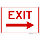 Exit With Right Arrow Sign