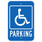 Handicapped Parking Blue Sign