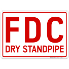 FDC Dry Standpipe Sign
