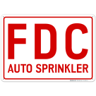 FDC Auto Sprinkler Sign