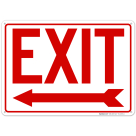 Exit Sign, Left Arrow