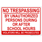 No Trespassing, Violators Will Be Prosecuted Sign