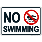 No Swimming Sign, Pool Sign