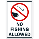 No Fishing Allowed Sign