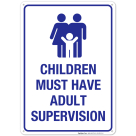 Children Must Have Adult Supervision Pool Sign
