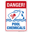 Pool Chemicals Sign, Pool Sign