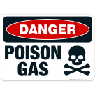 Poison Gas Sign, OSHA Danger Sign