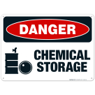 Chemical Storage Sign, OSHA Danger Sign