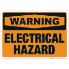 Electrical Hazard Sign, OSHA Warning Sign, (SI-4333)