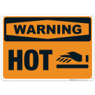 Hot Sign, OSHA Warning Sign, (SI-4364)