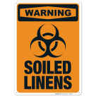 Soiled Linens Sign, OSHA Warning Sign