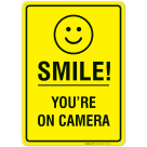 Smile Your On Camera Sign, Security Video Surveillance Sign