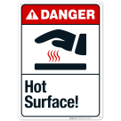 Hot Surface Sign, ANSI Danger Sign