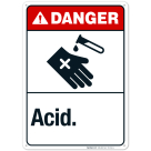 Acid Sign, ANSI Danger Sign