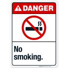 No Smoking Sign, ANSI Danger Sign