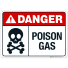 Poison Gas Sign, ANSI Danger Sign
