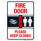 Fire Door please keep closed Sign, Fire Safety Sign