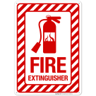 Fire Extinguisher Sign, Fire Safety Sign, (SI-5665)
