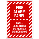 Fire Alarm Panel Bilingual Sign, Fire Safety Sign