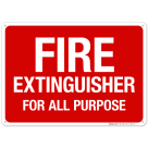 Fire extinguisher For All Purpose Sign, Fire Safety Sign