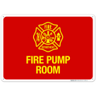 Fire Pump Room Sign, Fire Safety Sign