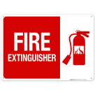 Fire Extinguisher Sign, Fire Safety Sign, (SI-5697)
