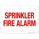 Sprinkler Fire Alarm Sign, Fire Safety Sign, (SI-5702)