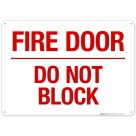 Fire Door Do Not Block Sign, Fire Safety Sign, (SI-5708)