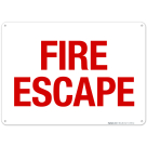 Fire Escape Sign, Fire Safety Sign, (SI-5709)