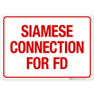 Siamese Connection For Fd Sign, Fire Safety Sign, (SI-5728)
