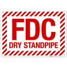 Fdc Dry Standpipe Sign, Fire Safety Sign, (SI-5740)