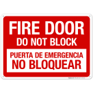 Fire Door Do Not Block Sign, Fire Safety Sign, (SI-5746)