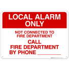 Local Alarm Only Sign, Fire Safety Sign