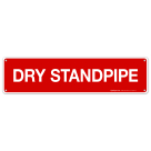 Dry Standpipe Sign, Fire Safety Sign
