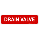 Drain Valve Sign, Fire Safety Sign