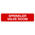 Sprinkler Valve Room Sign, Fire Safety Sign