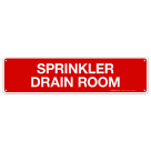 Sprinkler Drain Room Sign, Fire Safety Sign, (SI-5796)