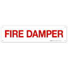 Fire Damper Sign, Fire Safety Sign