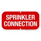 Sprinkler Connection Sign, Fire Safety Sign, (SI-5852)