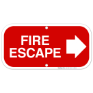 Fire Escape Sign, Fire Safety Sign, (SI-5859)